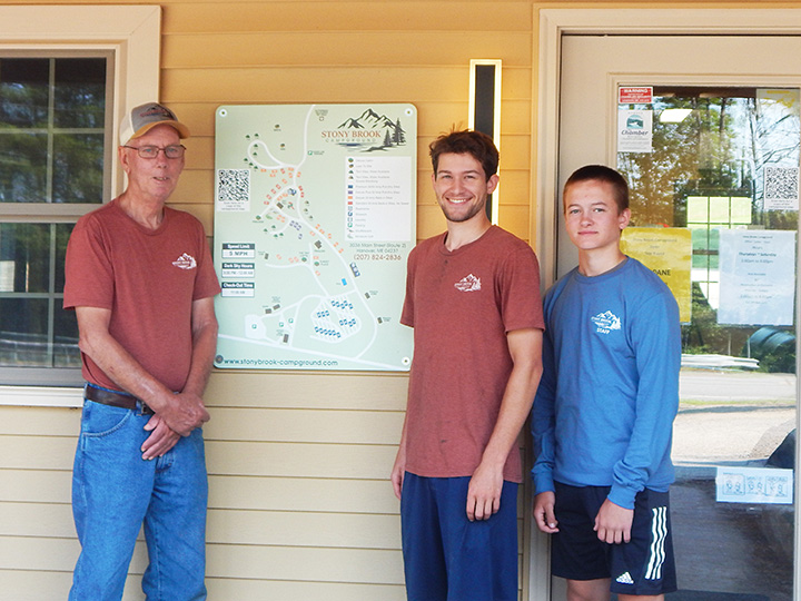L to R - Peter Burr, Sam Gurney, Sam Thompson